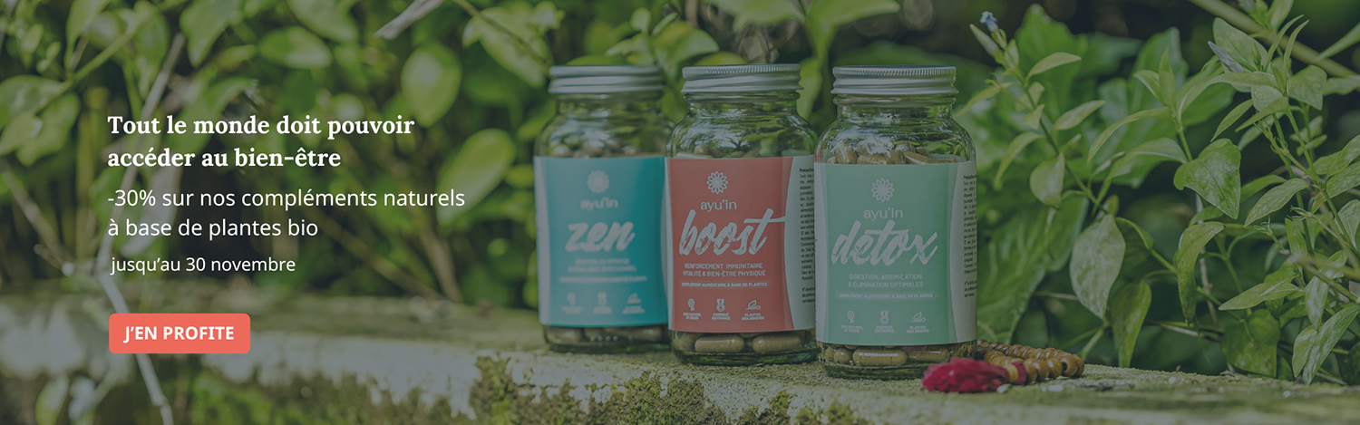 -30% sur nos compléments naturels à base de plantes bio