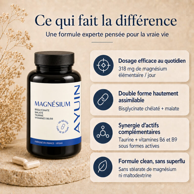 Magnésium Bisglycinate 318 mg – Détails et bénéfices